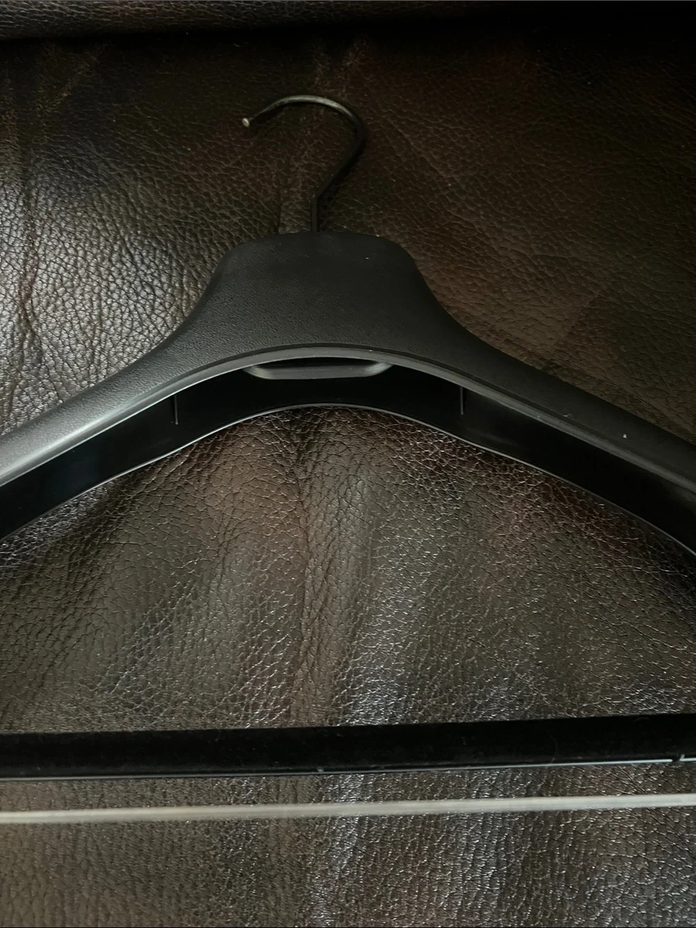 Yves Saint Laurent Black Plastic Hanger with Metal Hook
